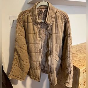 Free People Quilted Bomber Jacket